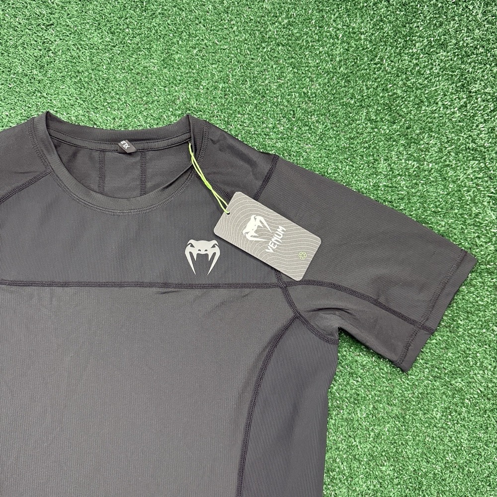 New Venum Performance Men's Rashguard Compression UFC XL Black